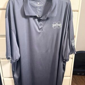 Colosseum Charcoal Men's Polo Shirt - Mississippi State